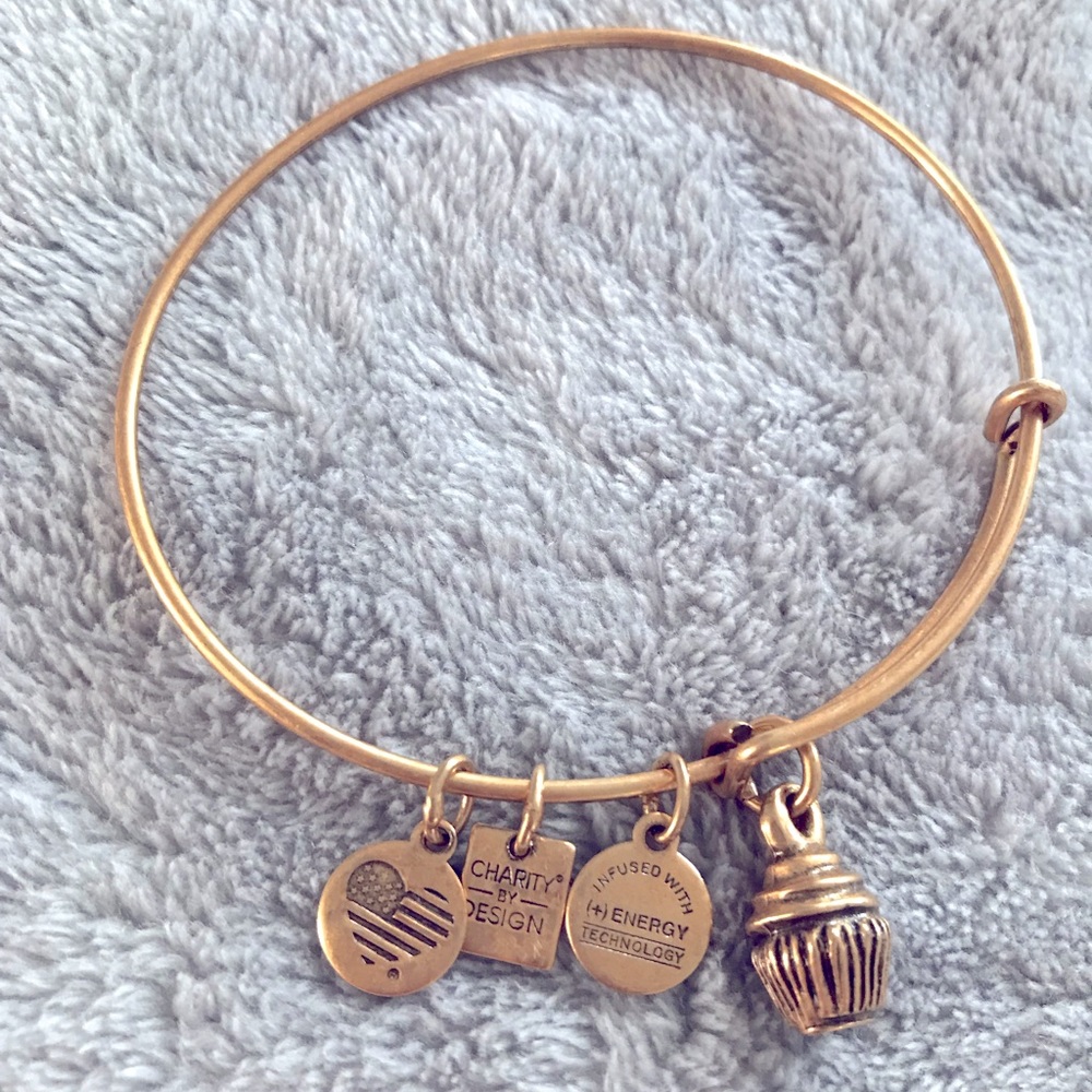 Alex and Ani Cupcake Charm bangle